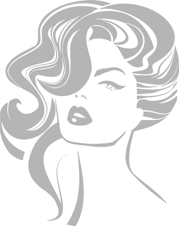 Vintage woman face